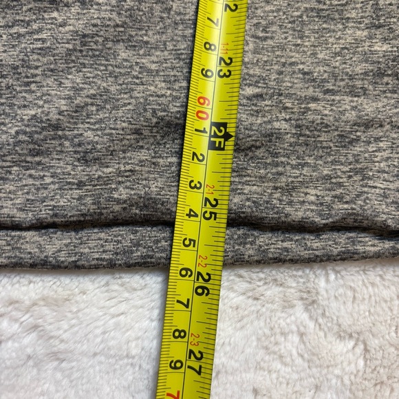 Apt. 9 Gray Brown Heathered Top with Leopard Shoulder Detail Medium Smooth - Picture 14 of 16